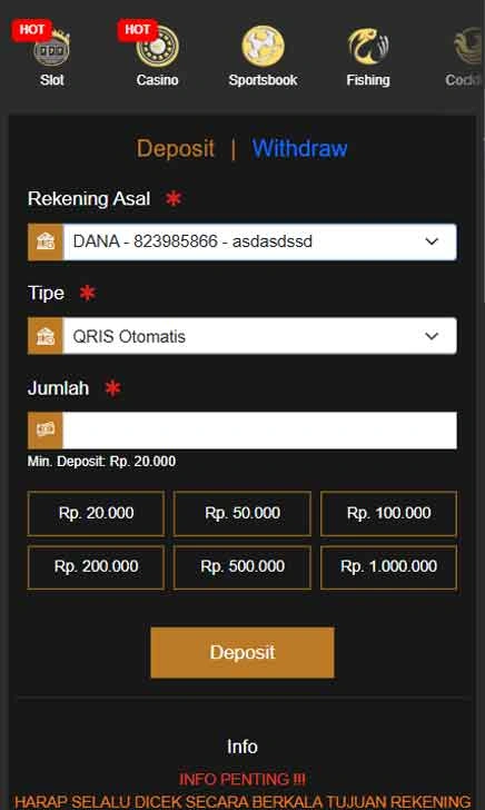 cara deposit Agen Aa62